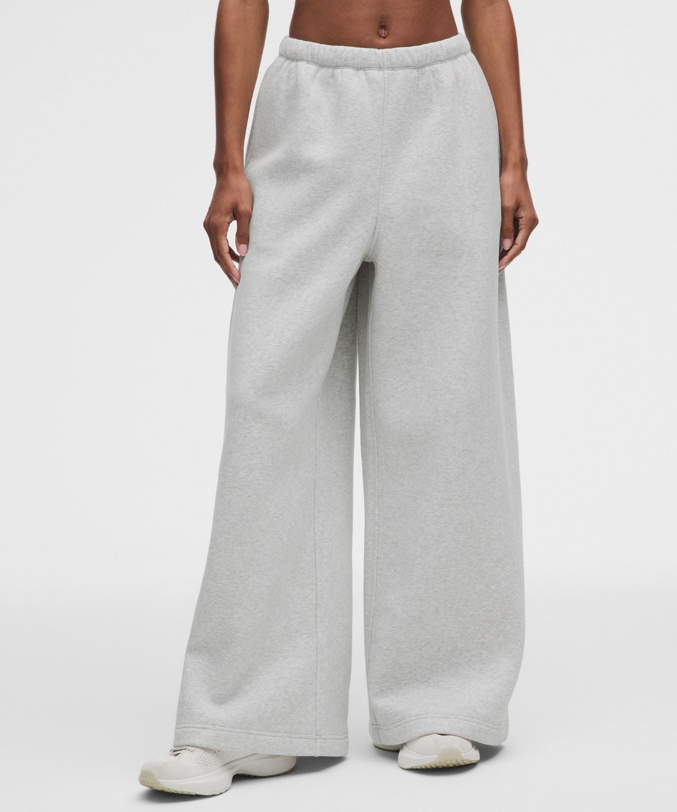 Women's Steady State SuperLoft Oversized Wide-Leg Pant Heathered Core Ultra Light Grey