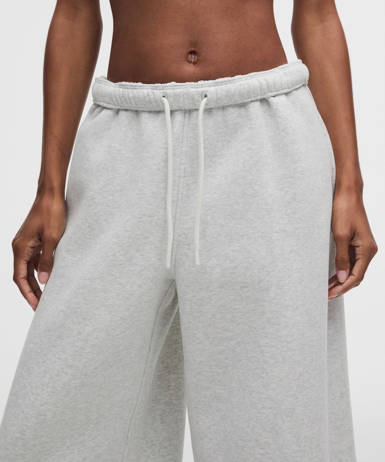 Women's Steady State SuperLoft Oversized Wide-Leg Pant Heathered Core Ultra Light Grey