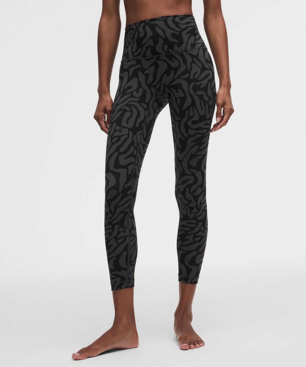 lululemon Align No Line™ High-Rise Pant 25" Zebra Camo Black Multi