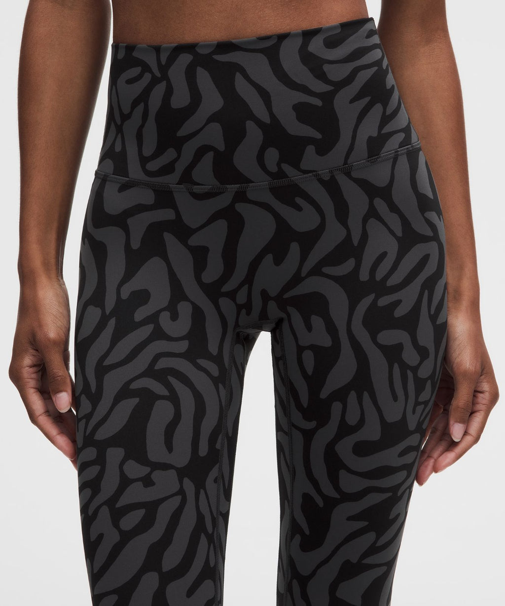 lululemon Align No Line™ High-Rise Pant 25" Zebra Camo Black Multi