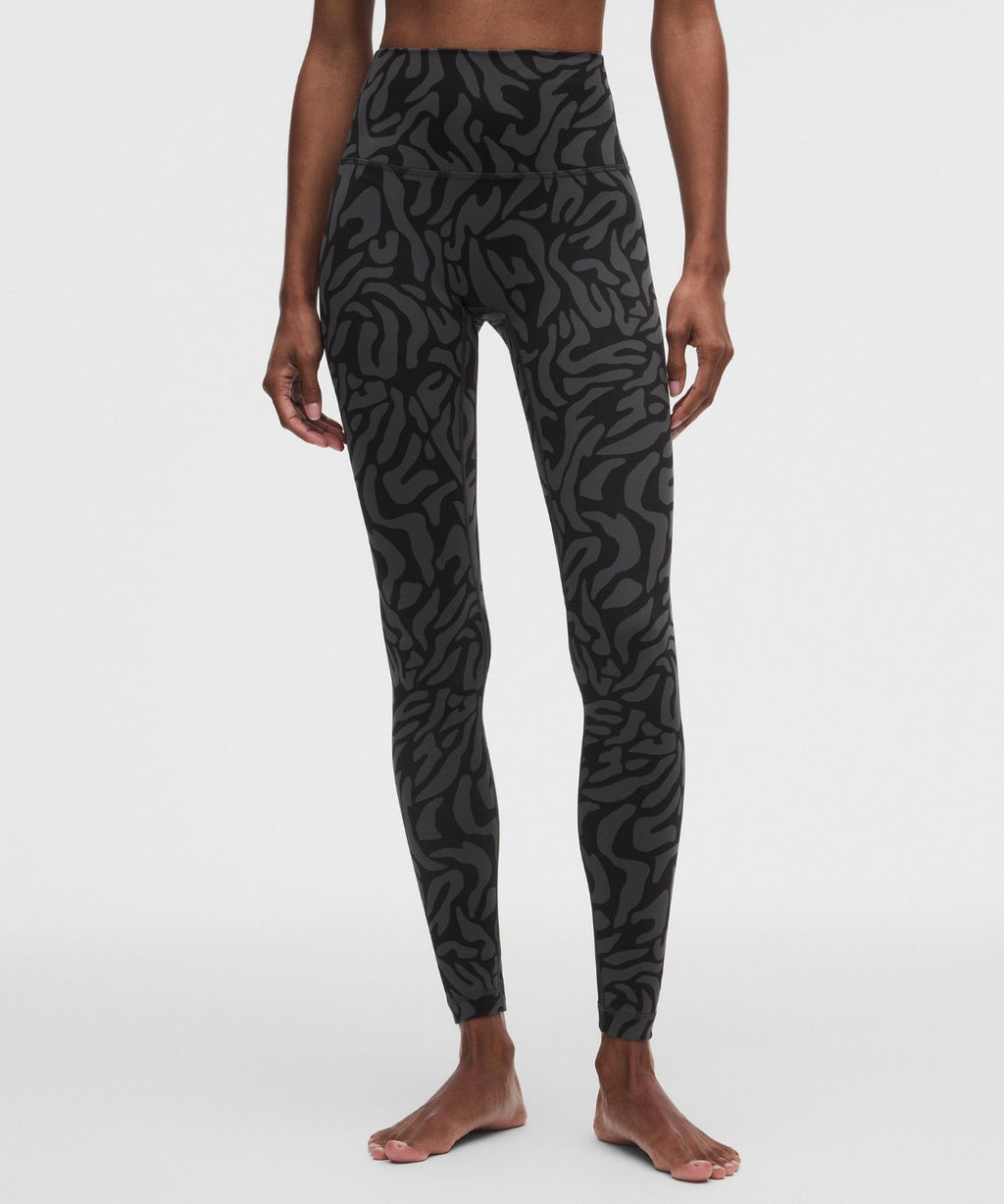 lululemon Align No Line™ High-Rise Pant 28" Zebra Camo Black Multi