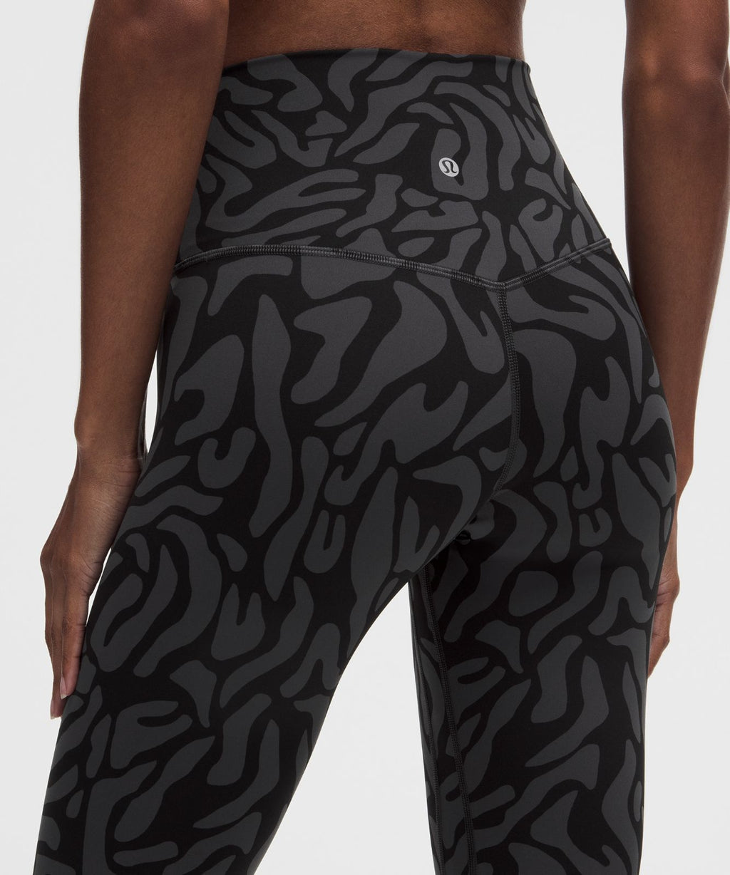lululemon Align No Line™ High-Rise Pant 28" Zebra Camo Black Multi
