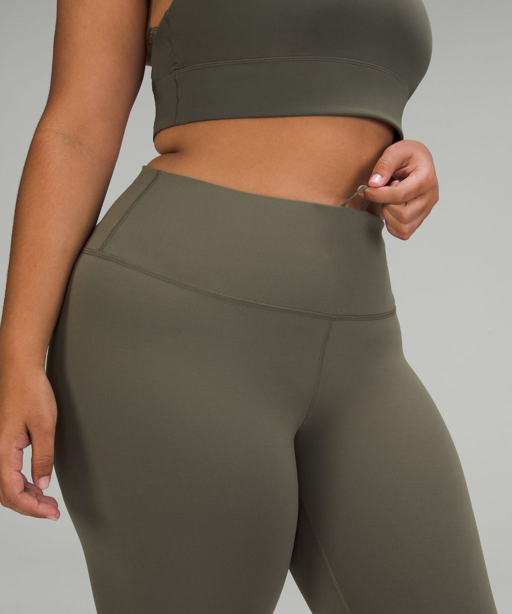 Wunder Train High-Rise Crop 23" Army Green