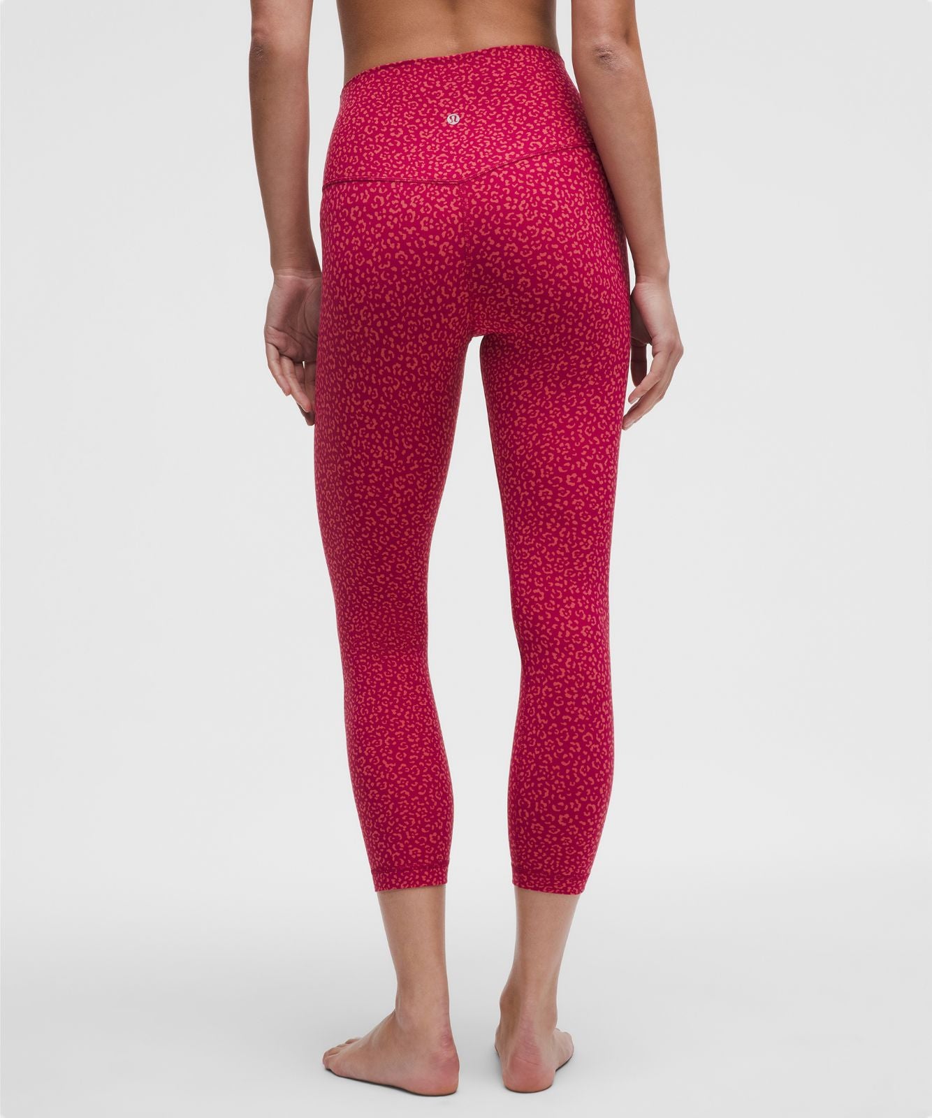 lululemon Align™ High-Rise Crop 23" Leopard Daisy Desert Red Magenta Smoke