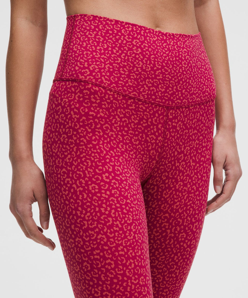 lululemon Align™ High-Rise Crop 23" Leopard Daisy Desert Red Magenta Smoke