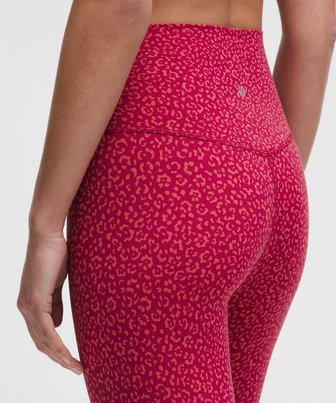 lululemon Align™ High-Rise Crop 23" Leopard Daisy Desert Red Magenta Smoke