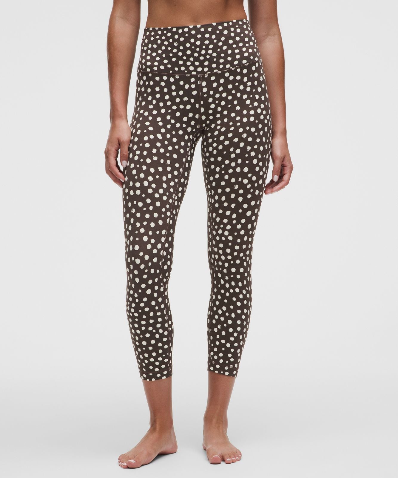 lululemon Align™ High-Rise Crop 23" Stamp Dot Coconut Ivory Walnut Crunch