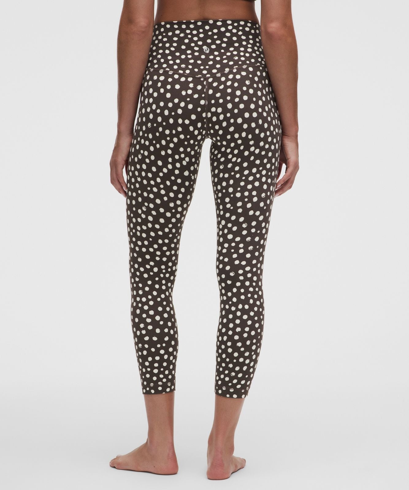 lululemon Align™ High-Rise Crop 23" Stamp Dot Coconut Ivory Walnut Crunch