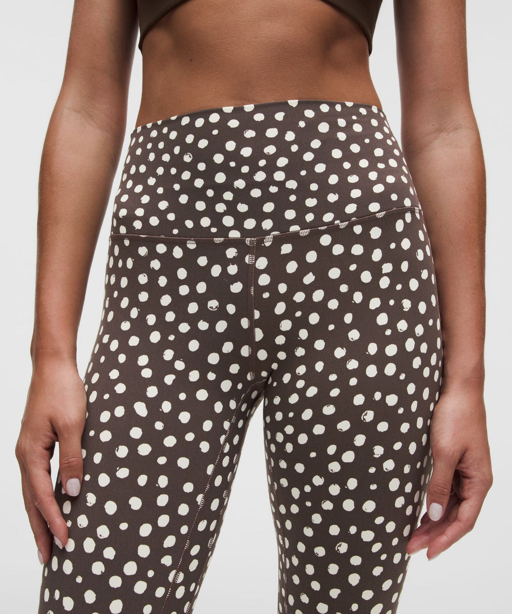 lululemon Align™ High-Rise Crop 23" Stamp Dot Coconut Ivory Walnut Crunch