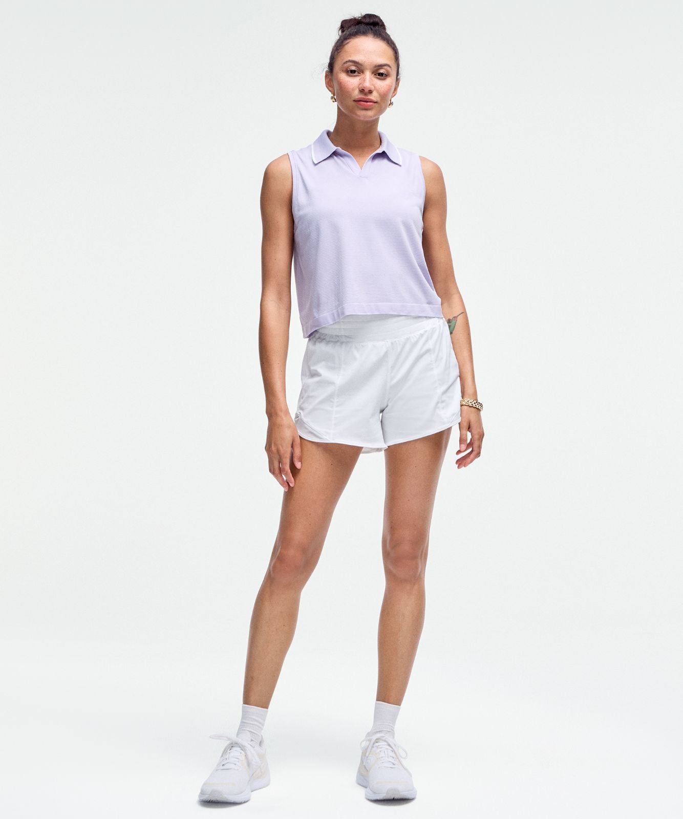 Hotty Hot High-Rise Lined Short 4" White