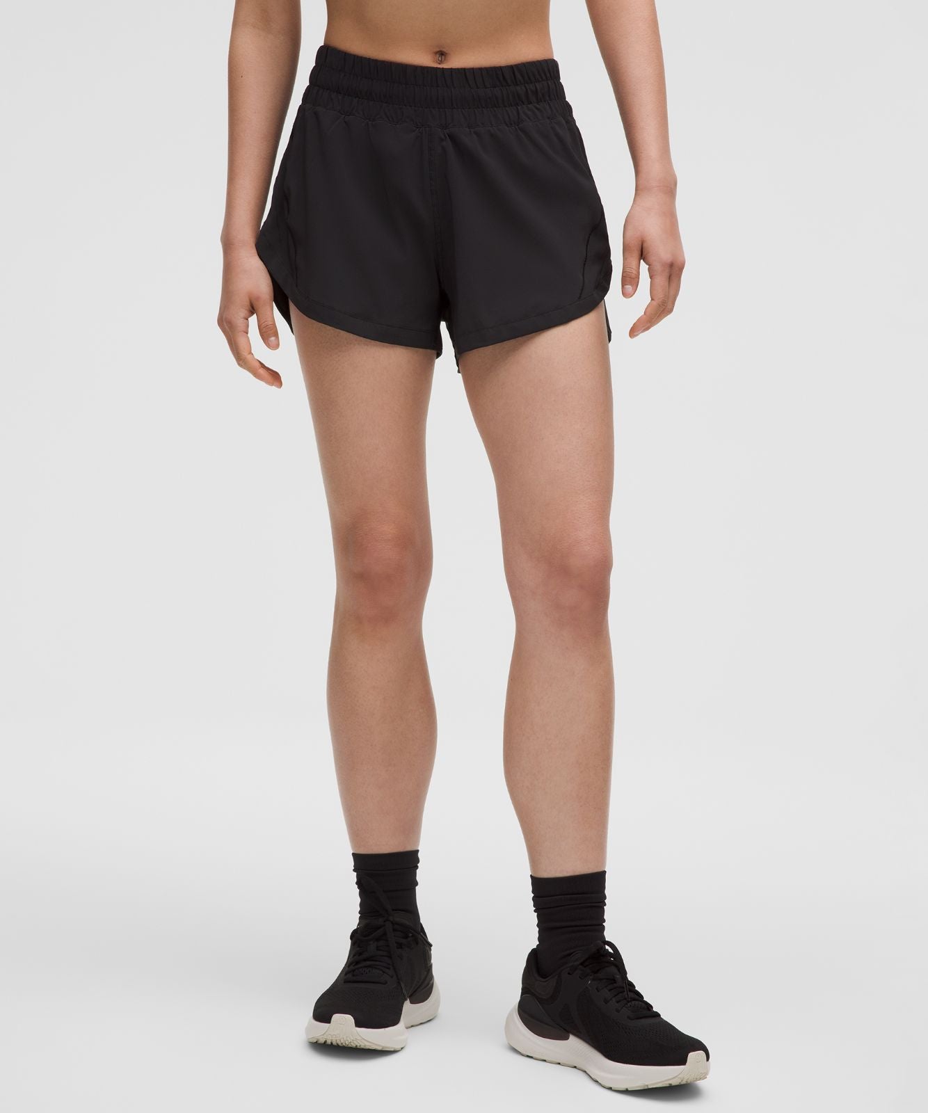 Track That High-Rise Lined Short 3" Black