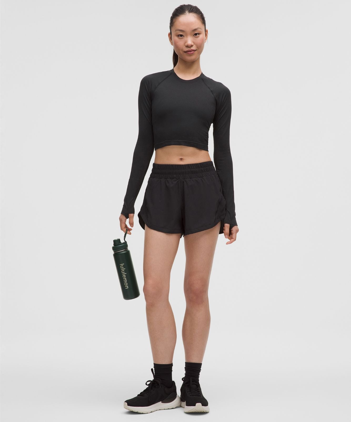 Track That High-Rise Lined Short 3" Black