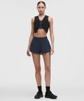 Track That High-Rise Lined Short 3" True Navy