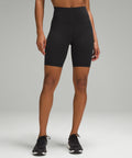 Wunder Train High-Rise Short 8" Black