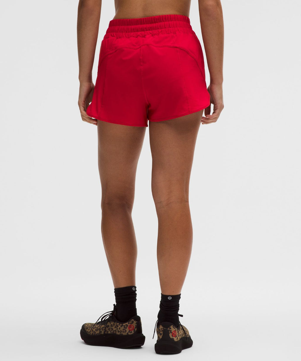 Track That High-Rise Lined Short 3" Oxford Red