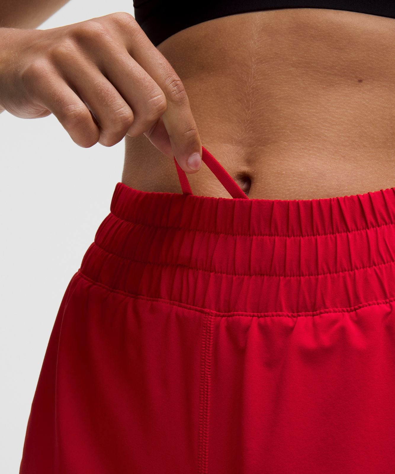 Track That High-Rise Lined Short 3" Oxford Red