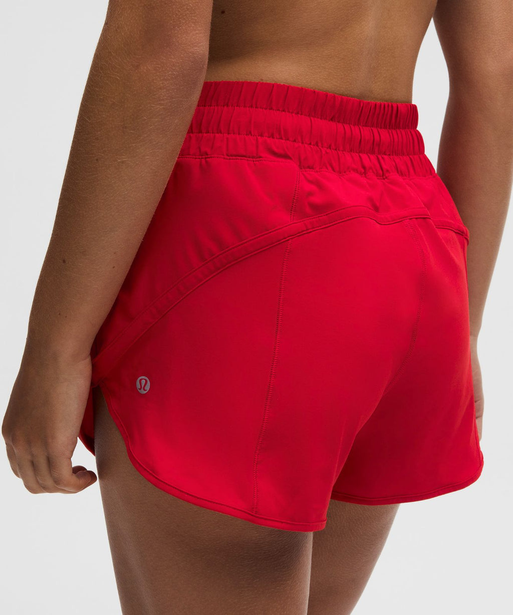 Track That High-Rise Lined Short 3" Oxford Red
