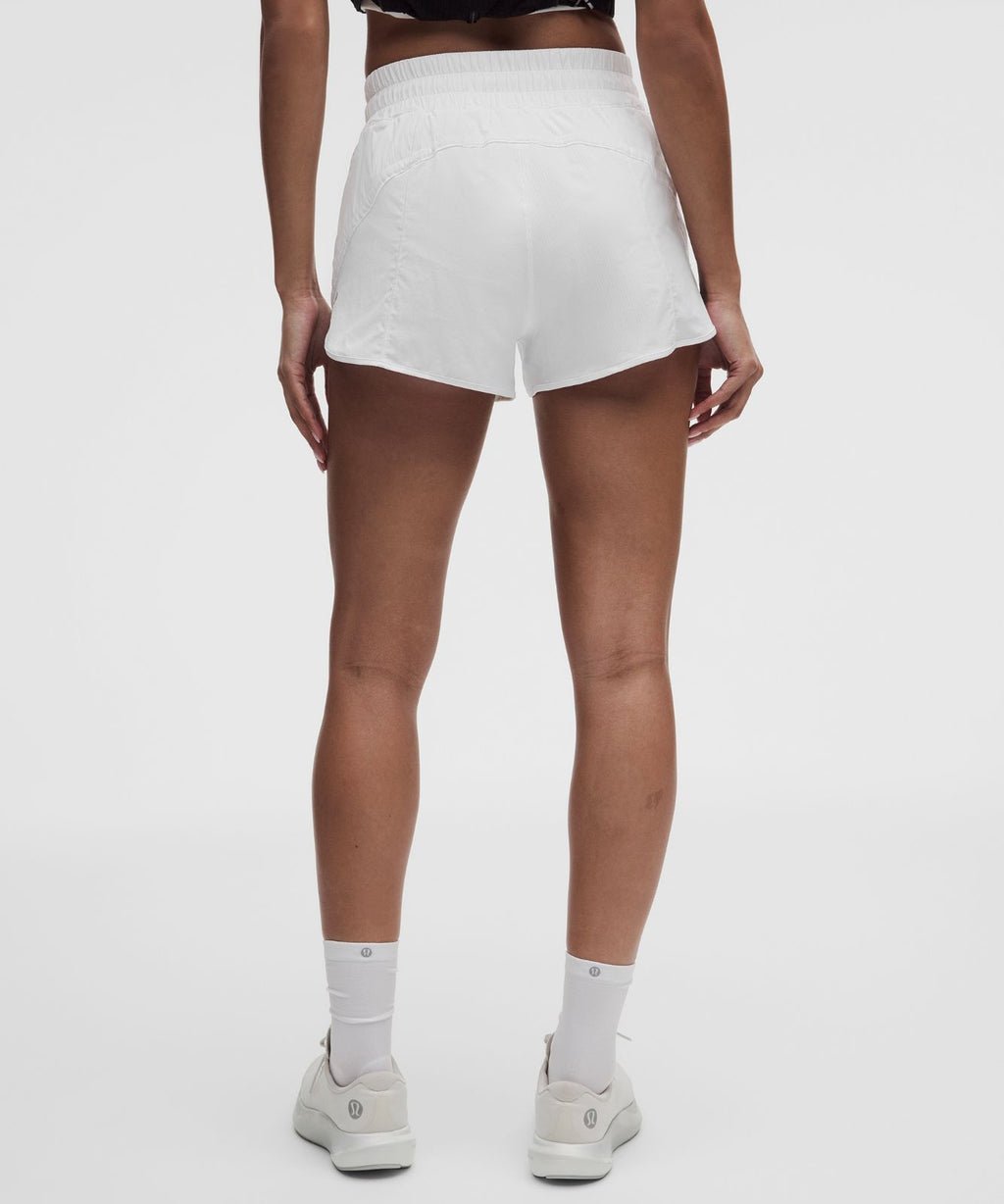 Track That High-Rise Lined Short 3" White