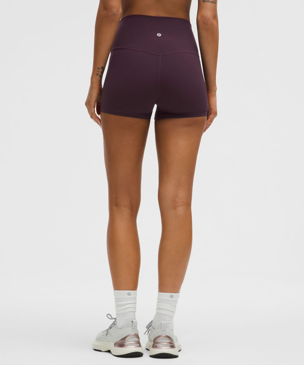 lululemon Align™ High-Rise Short 4" Black Plum