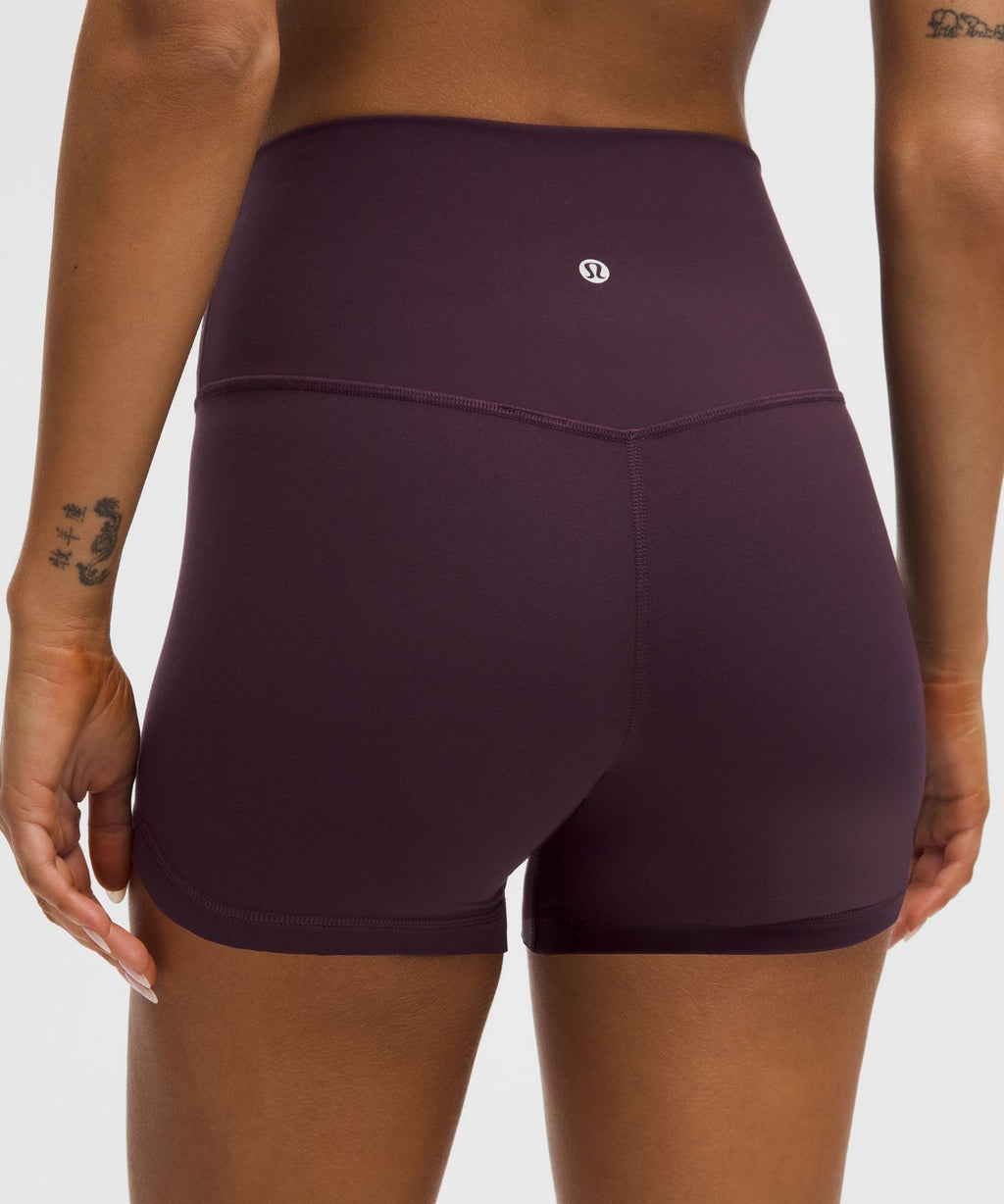 lululemon Align™ High-Rise Short 4" Black Plum