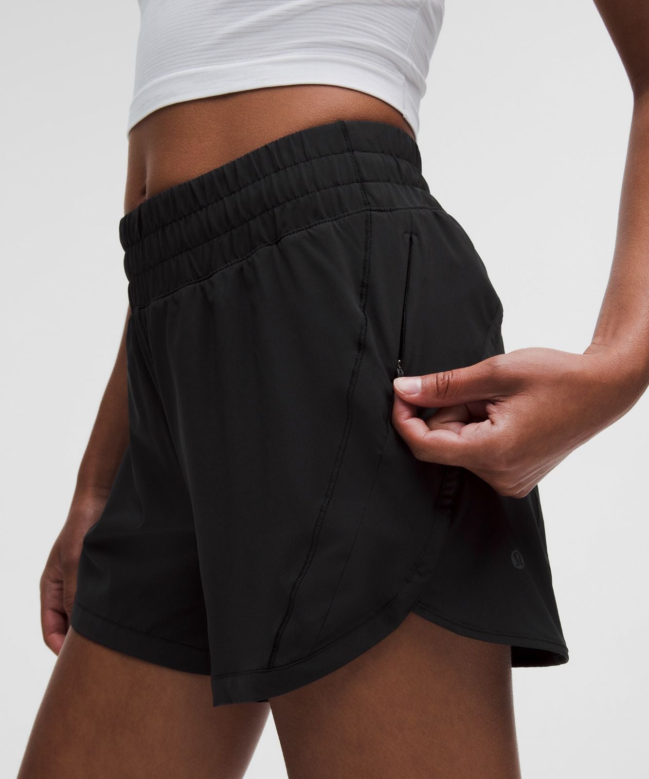 Track That High-Rise Lined Short 5" Black