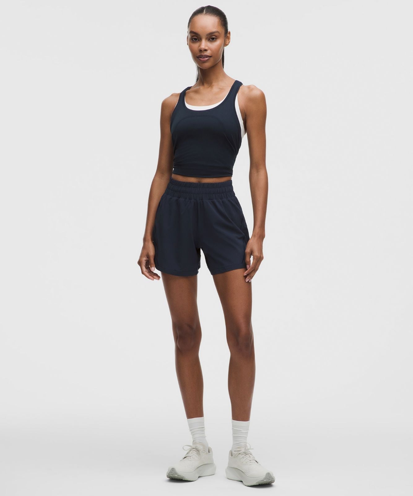 Track That High-Rise Lined Short 5" True Navy
