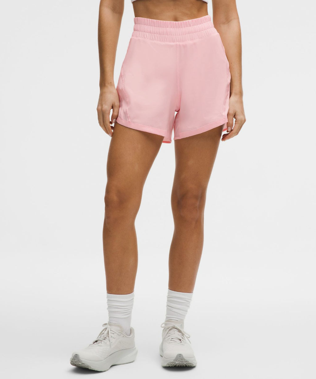 Track That High-Rise Lined Short 5" Pink Pearl