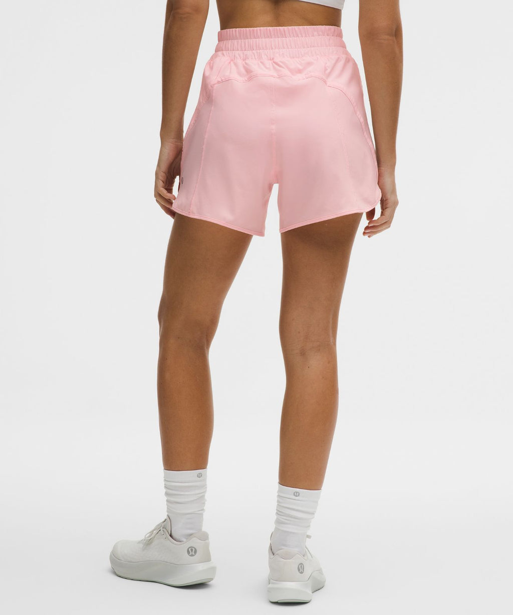 Track That High-Rise Lined Short 5" Pink Pearl