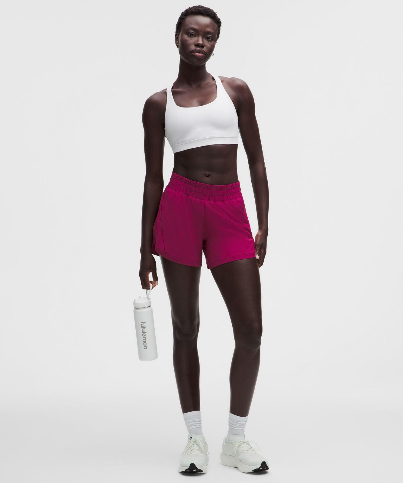 Track That High-Rise Lined Short 5" Raspberry Rave