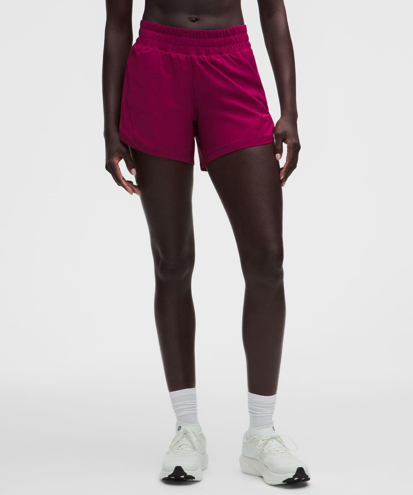 Track That High-Rise Lined Short 5" Raspberry Rave
