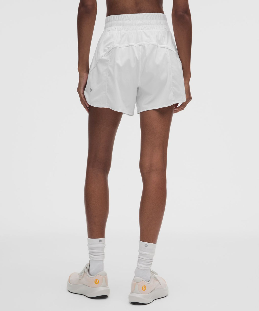 Track That High-Rise Lined Short 5" White