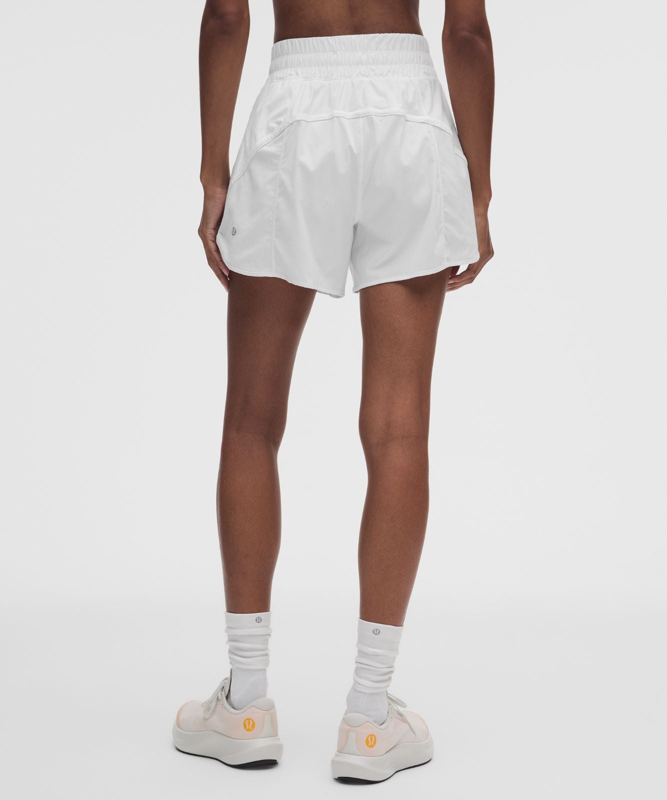 Track That High-Rise Lined Short 5" White