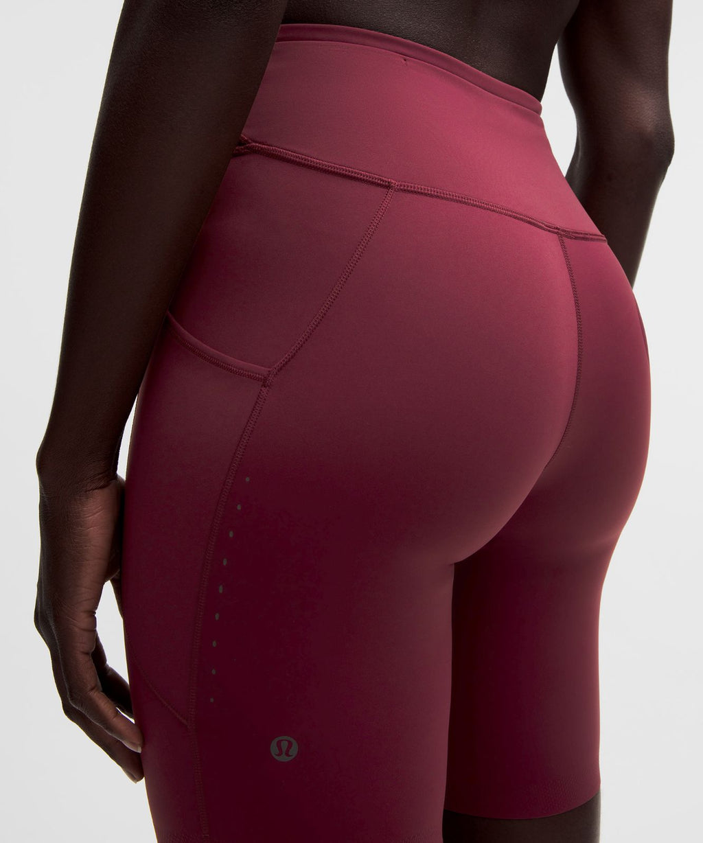 Fast and Free High-Rise Short 8" *5 Pocket Burgundy Bay