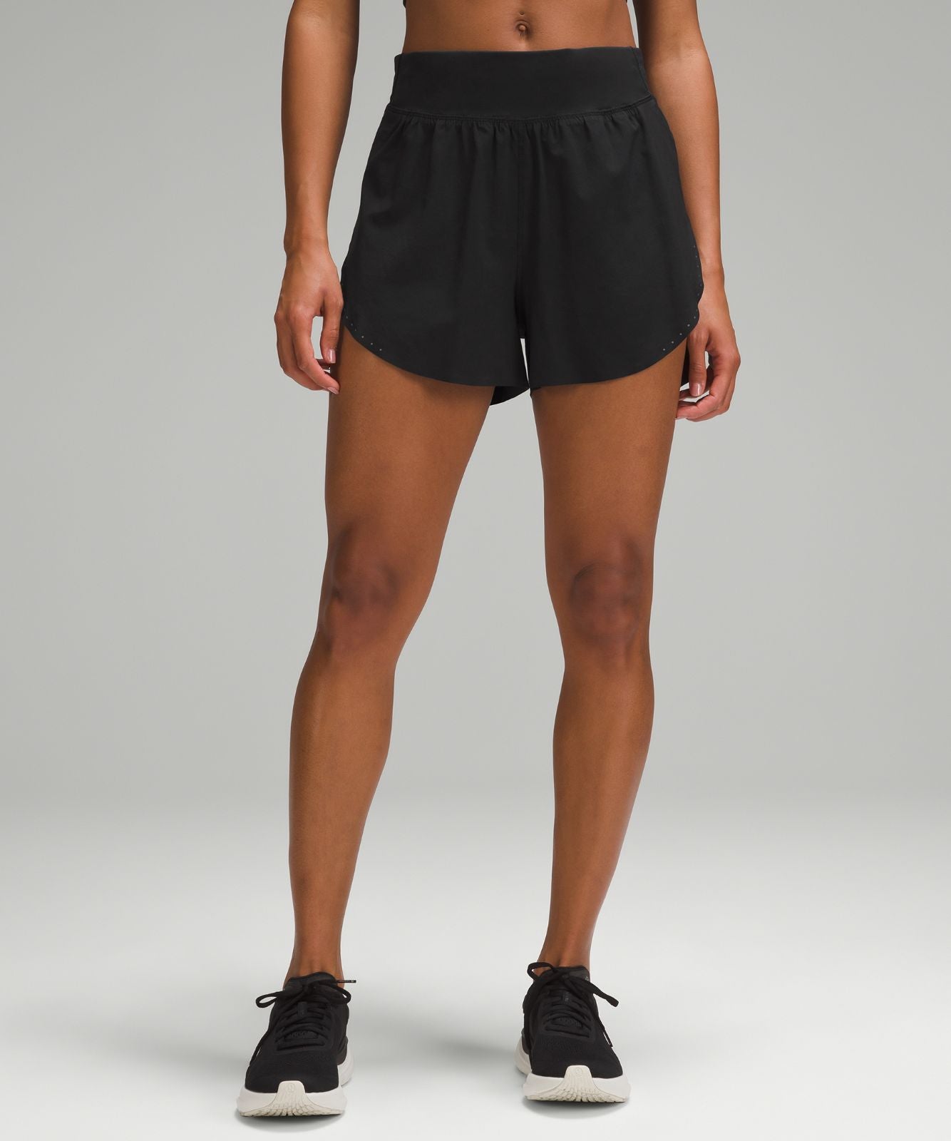 Fast and Free Reflective High-Rise Classic-Fit Short 3" Black