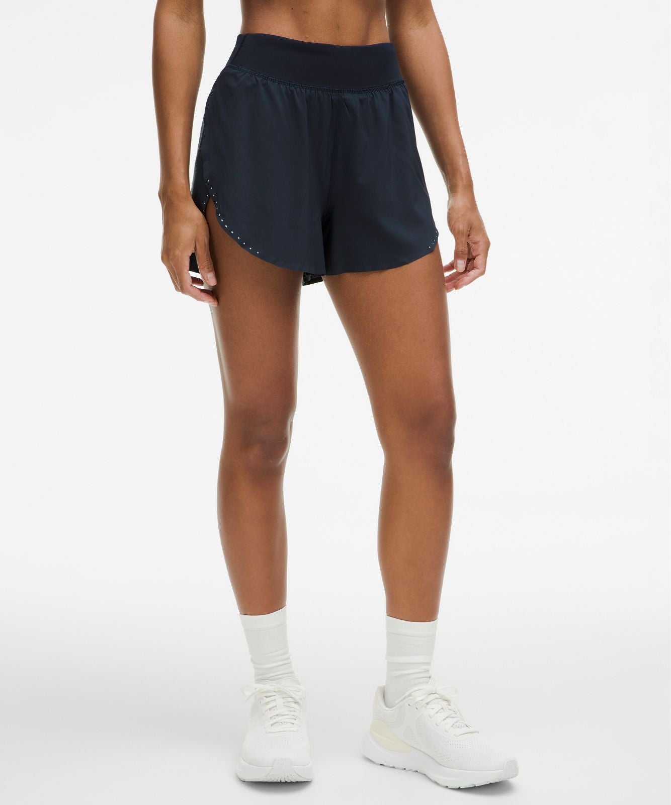 Fast and Free Reflective High-Rise Classic-Fit Short 3" True Navy