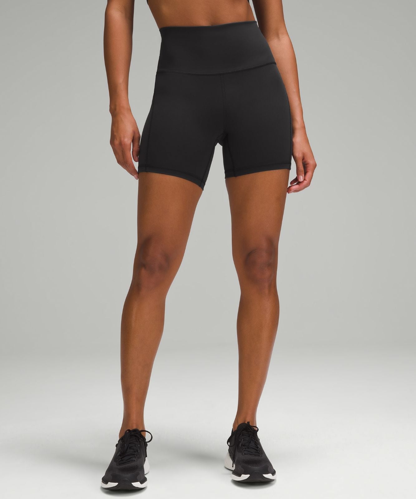 Wunder Train High-Rise Short with Pockets 6" Black