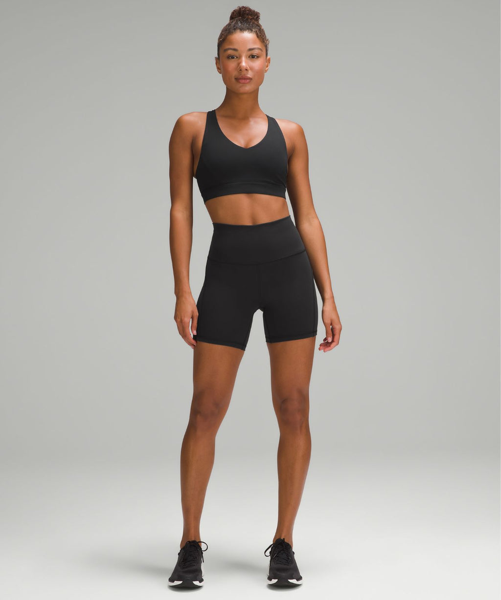 Wunder Train High-Rise Short with Pockets 6" Black