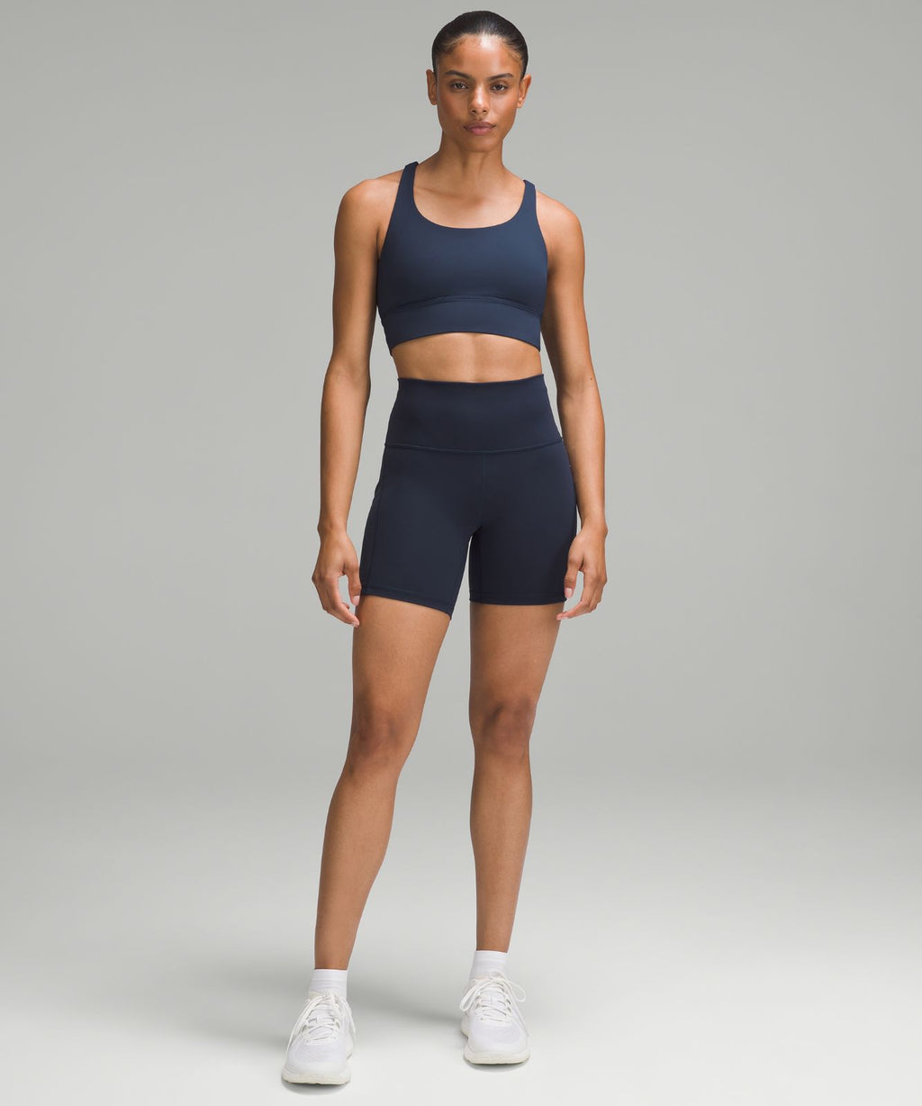 Wunder Train High-Rise Short with Pockets 6" True Navy