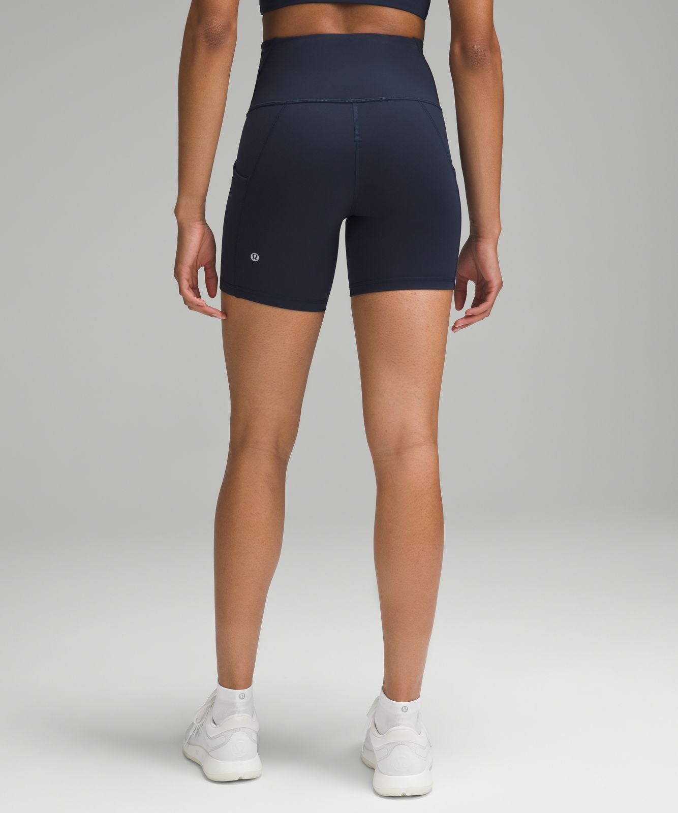 Wunder Train High-Rise Short with Pockets 6" True Navy