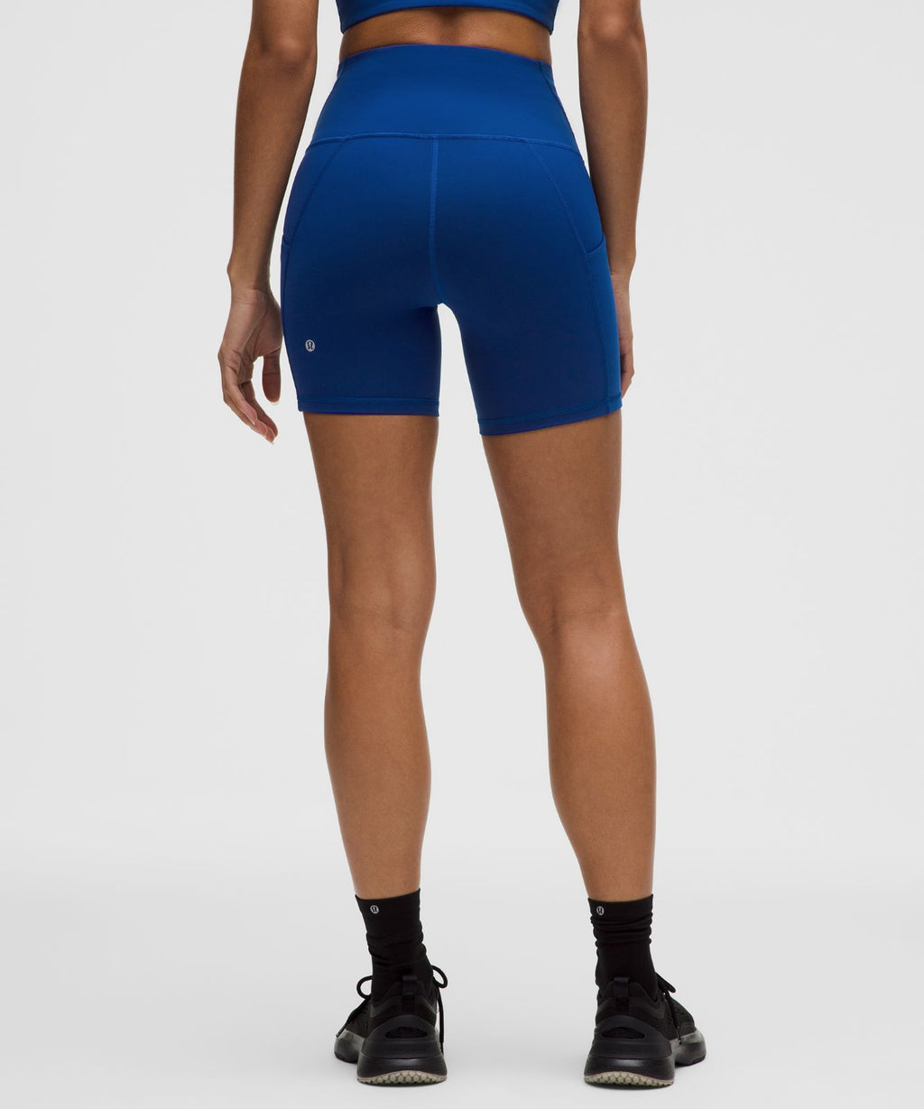 Wunder Train High-Rise Short with Pockets 6" Riverside