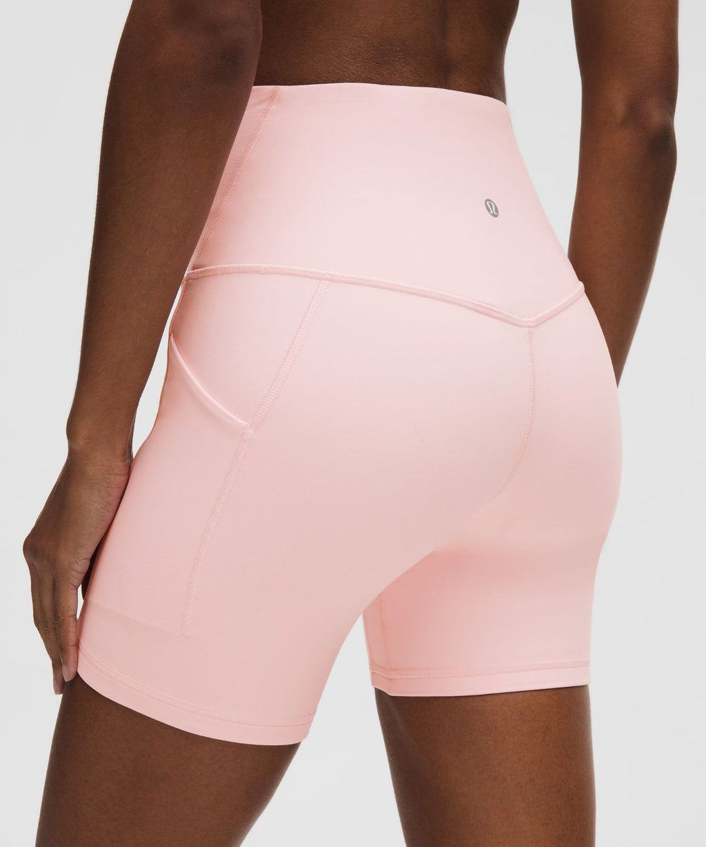 lululemon Align™ High-Rise Short with Pockets 6" Pink Pearl