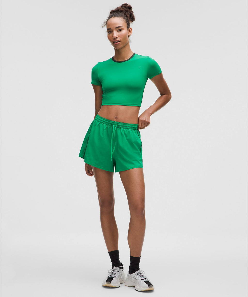 Court Rival High-Rise Short 3" Raceway Green/Rainforest Green