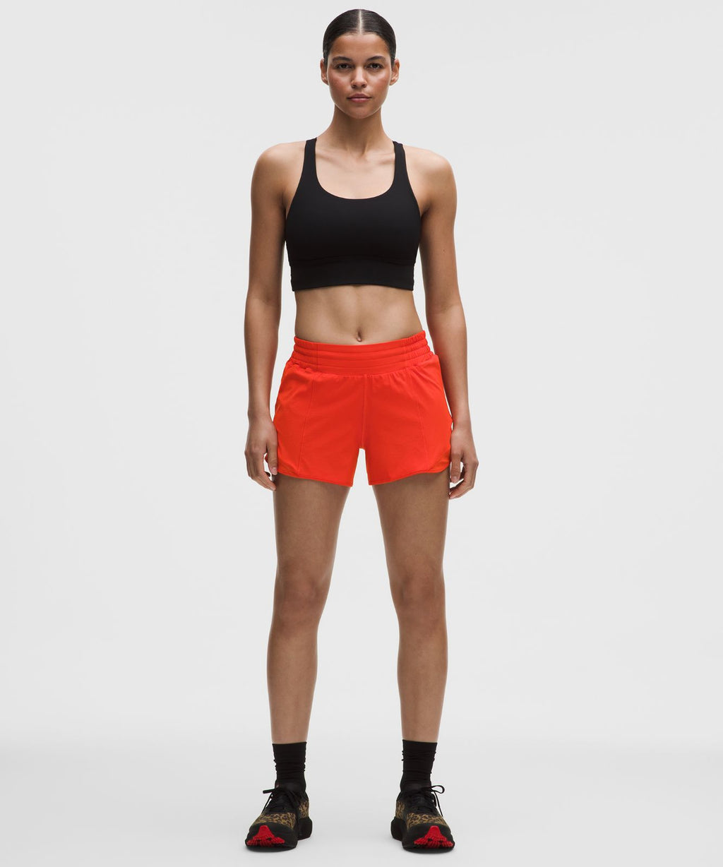 Hotty Hot High-Rise Lined Short 4" Cherry Ember