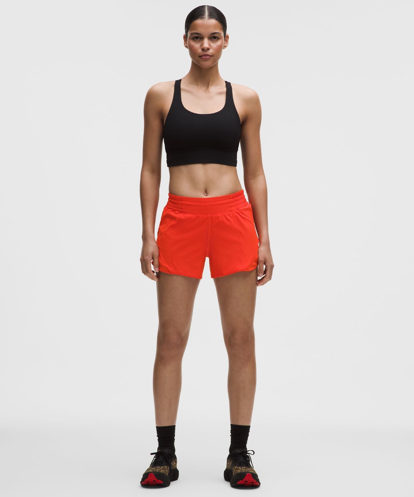Hotty Hot High-Rise Lined Short 4" Cherry Ember