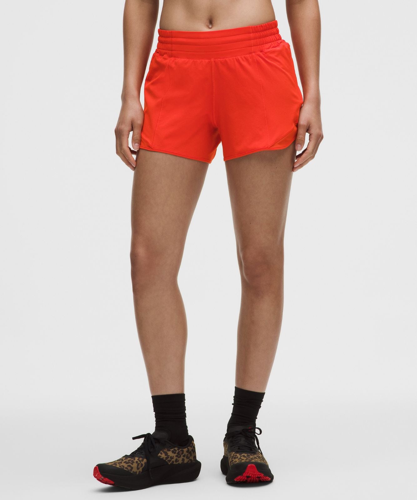 Hotty Hot High-Rise Lined Short 4" Cherry Ember