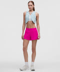 Hotty Hot High-Rise Lined Short 4" Pink Flare