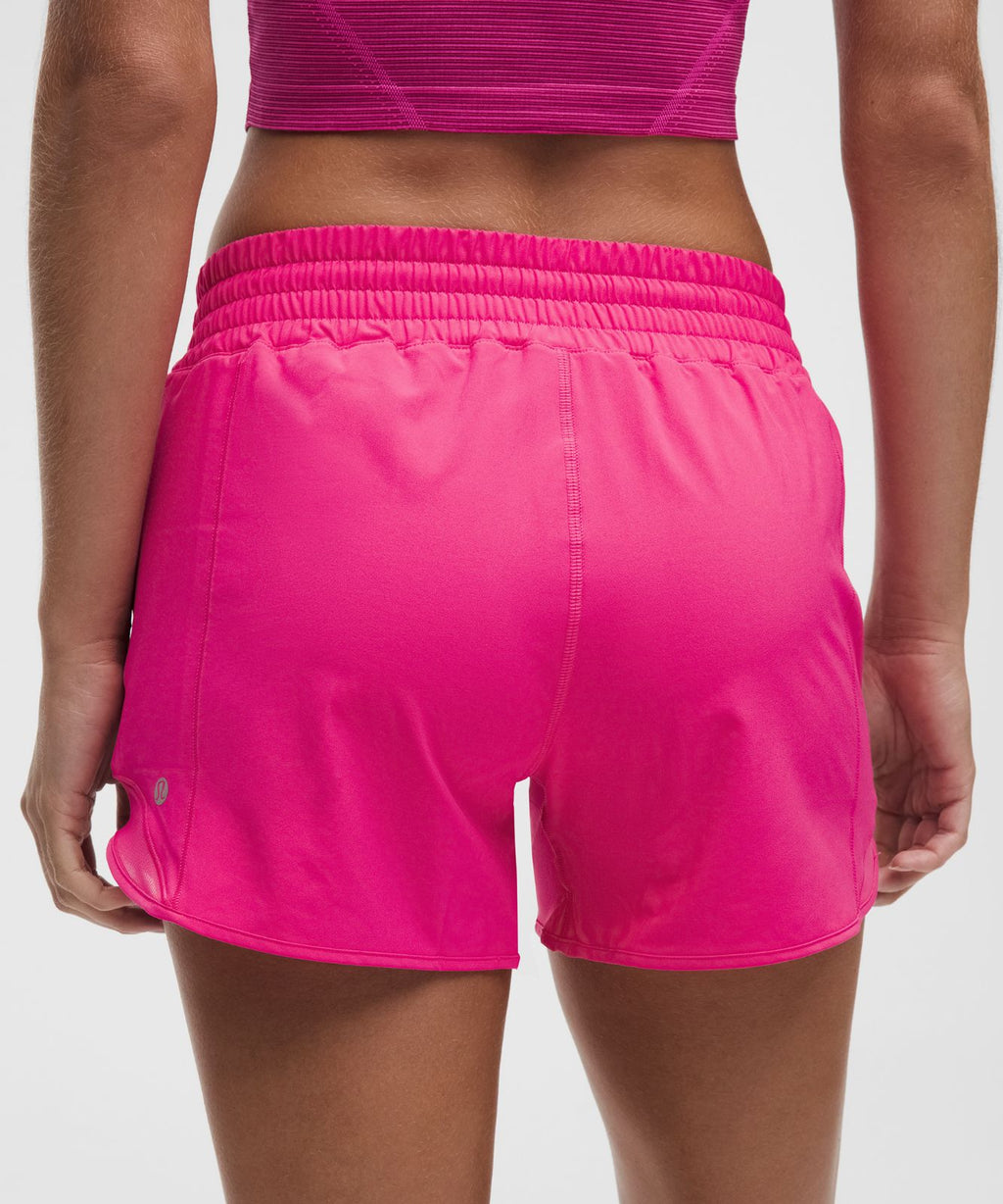Hotty Hot High-Rise Lined Short 4" Flamingo Fun Tone