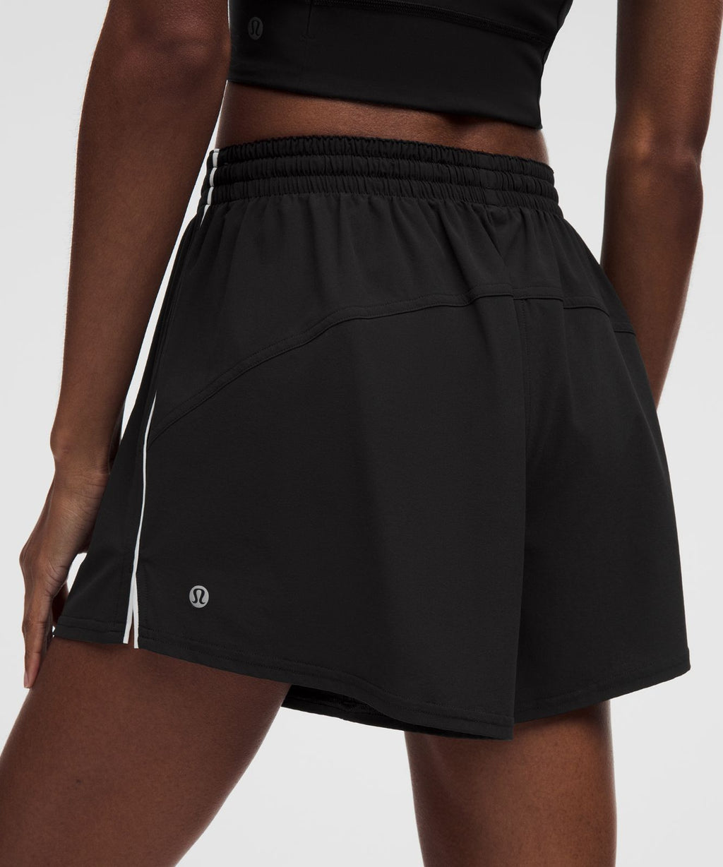 Court Rival High-Rise Short 3" Black/White