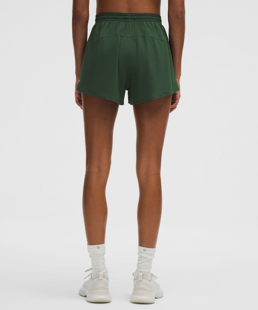 Court Rival High-Rise Short 3" Ivy Grove/White