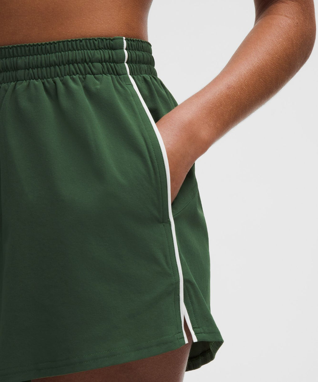 Court Rival High-Rise Short 3" Ivy Grove/White